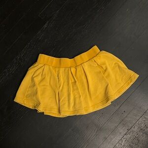 Yellow Pleated Skort